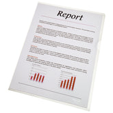 ValueX Folder Polypropylene A4 80 Micron Clear (Pack 100) 54810